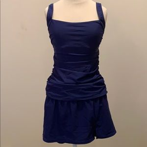 Navy Miraclesuit Cabana Talbots Tankini Swimsuit